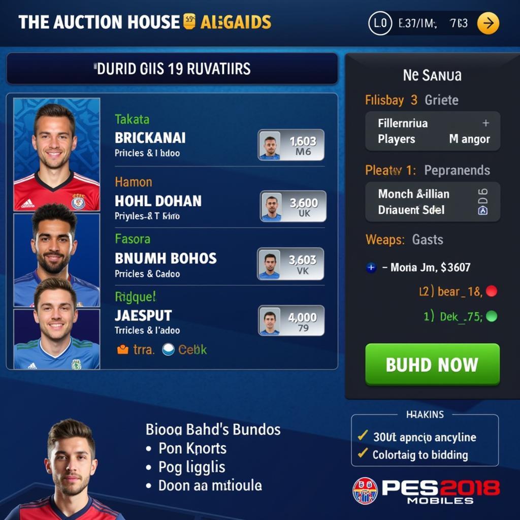 Auction House Strategies in PES 2018 Mobile