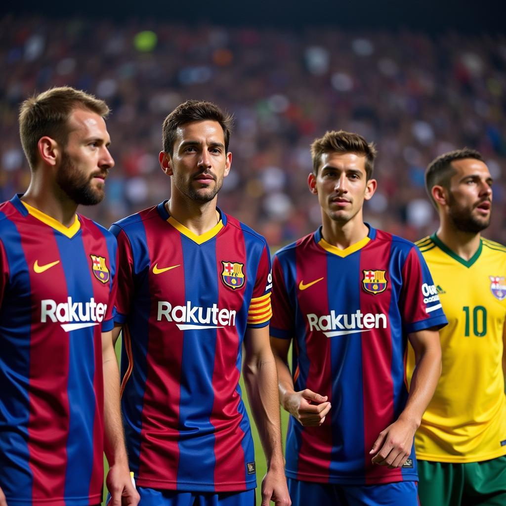 Barcelona Players at the World Cup