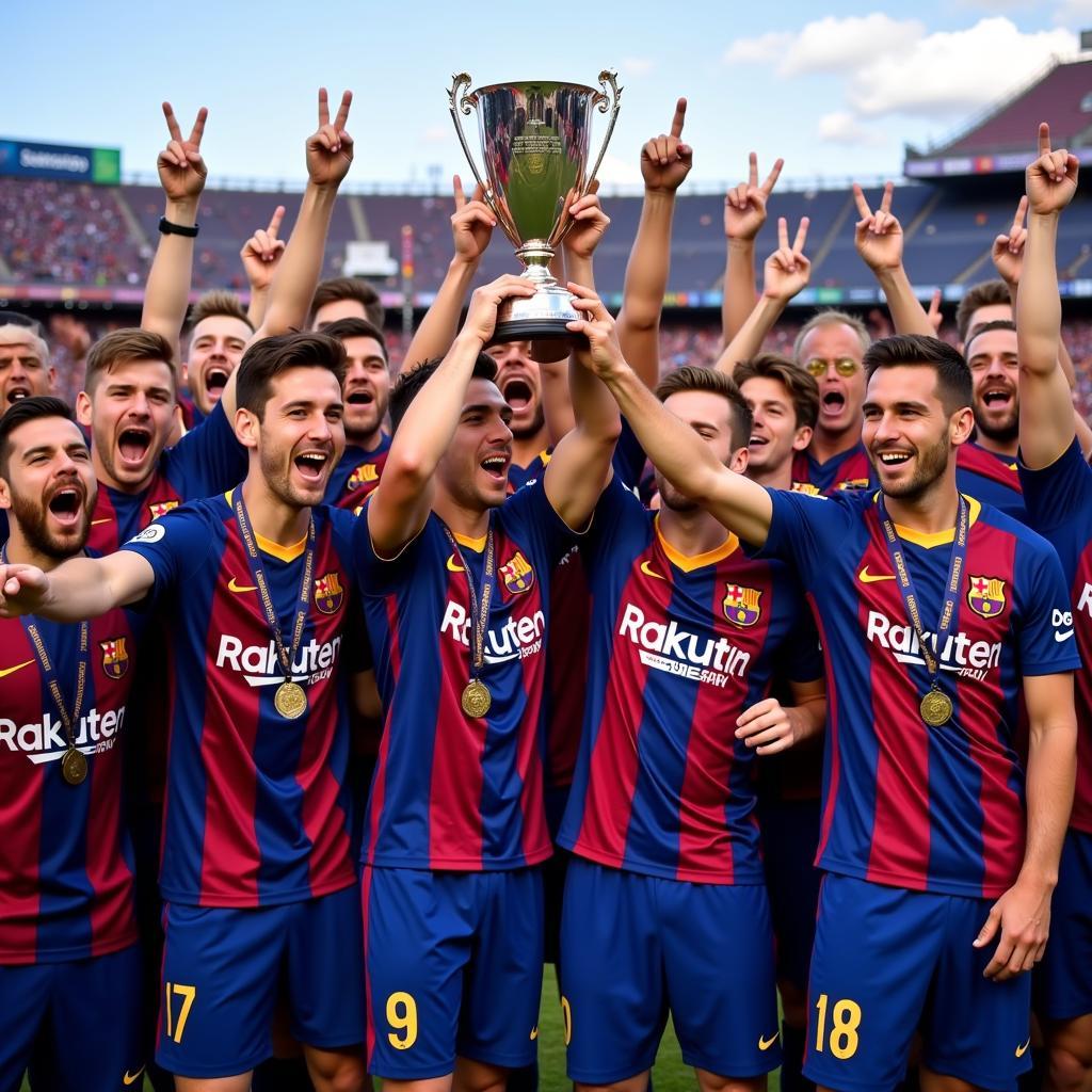 Barcelona 2018 La Liga Trophy