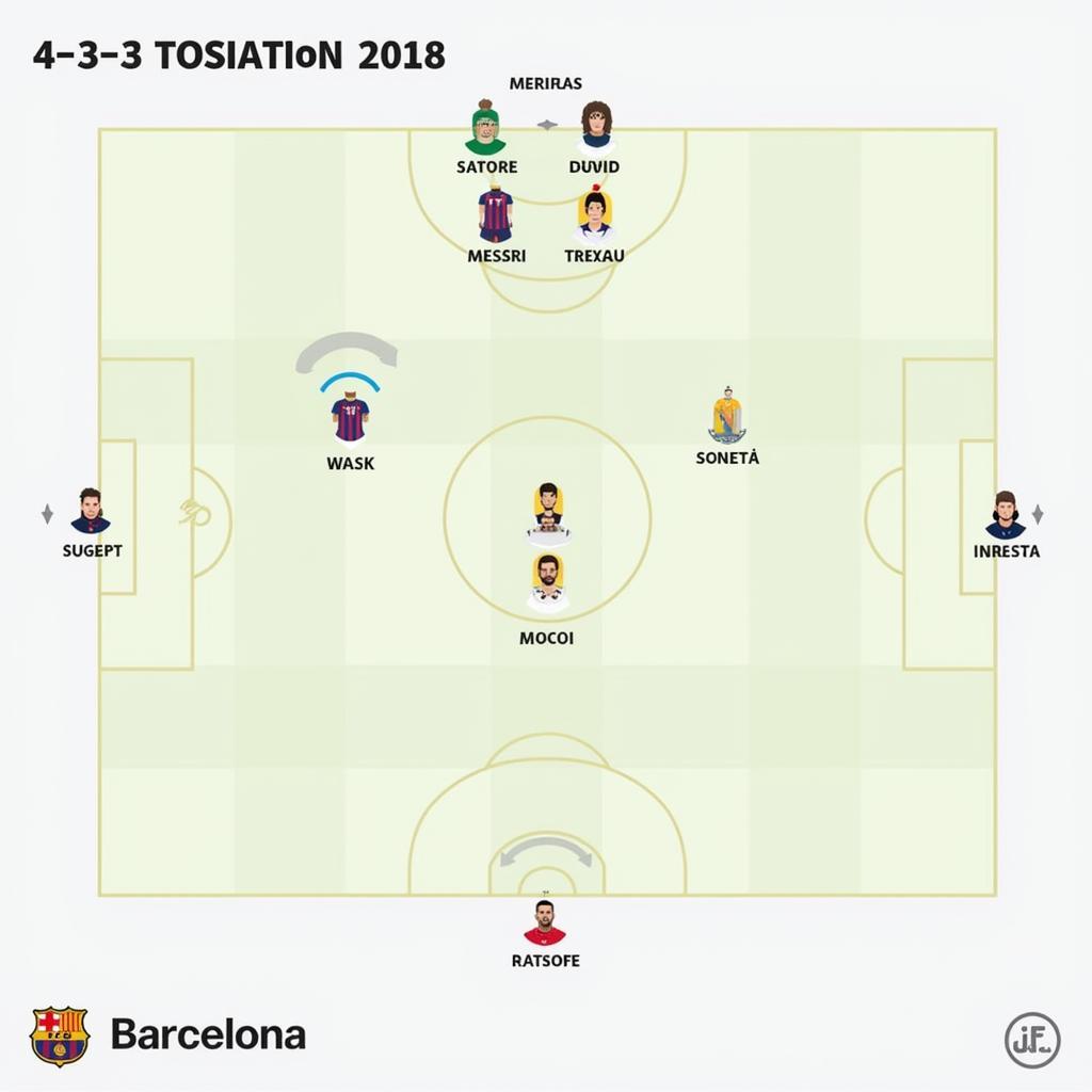 Barcelona 2018 Tactical Formation