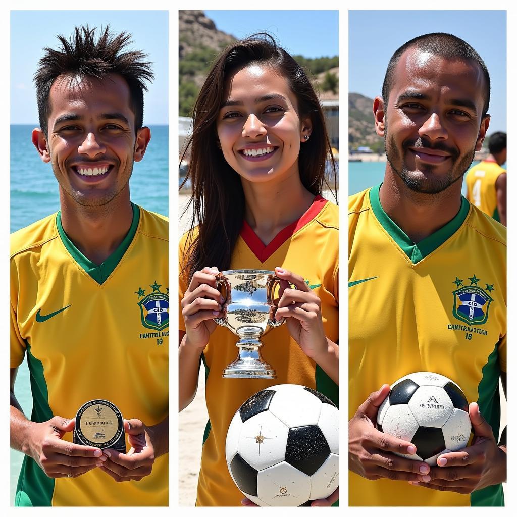 Brazilian Beach Soccer Legends: Junior Negão, Neném, and Jorginho