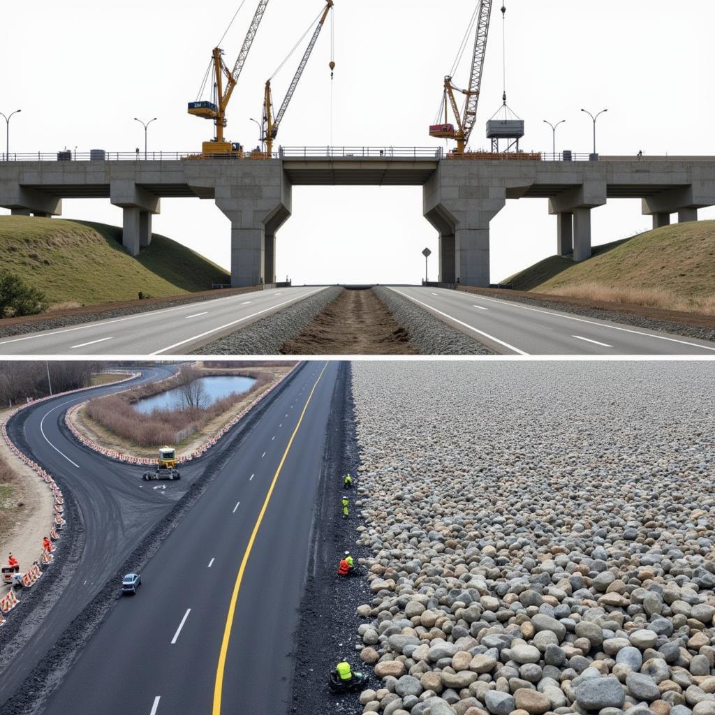 Bridge and Road Construction: Substructure and Superstructure