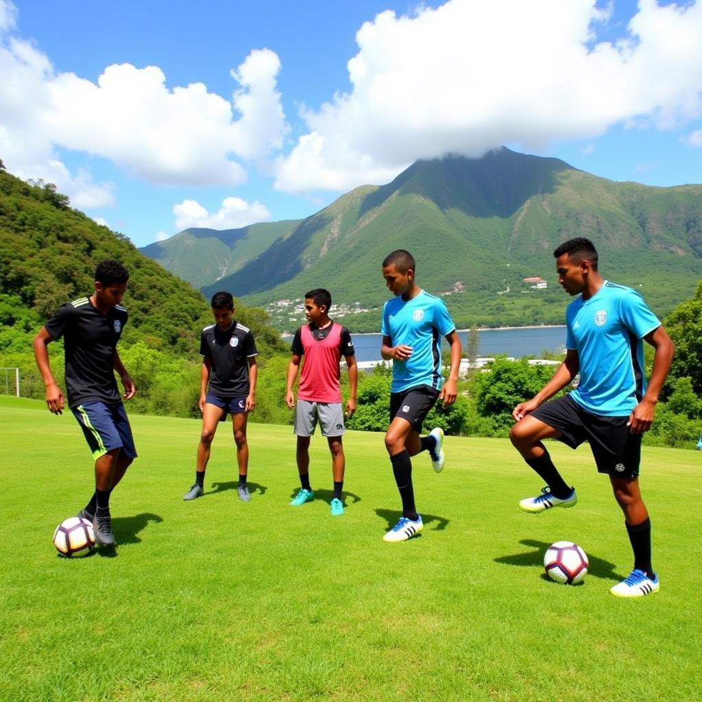 British Virgin Islands Football Training Session