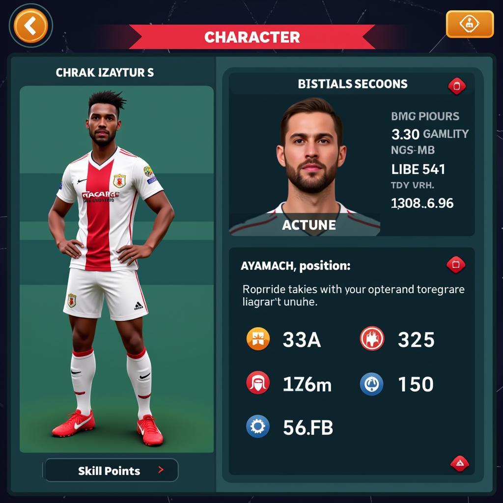 Creating a personalized footballer in RPGs