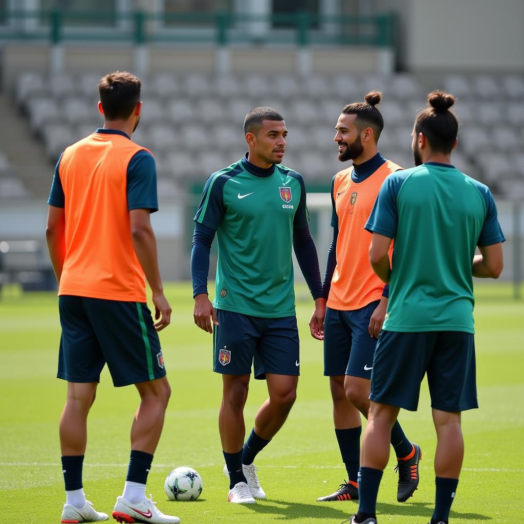 A loaned player integrating with the Chapecoense team