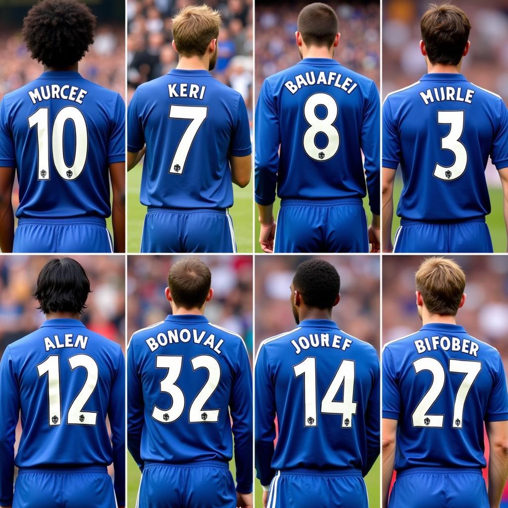 Chelsea Players' Shirt Numbers Throughout History