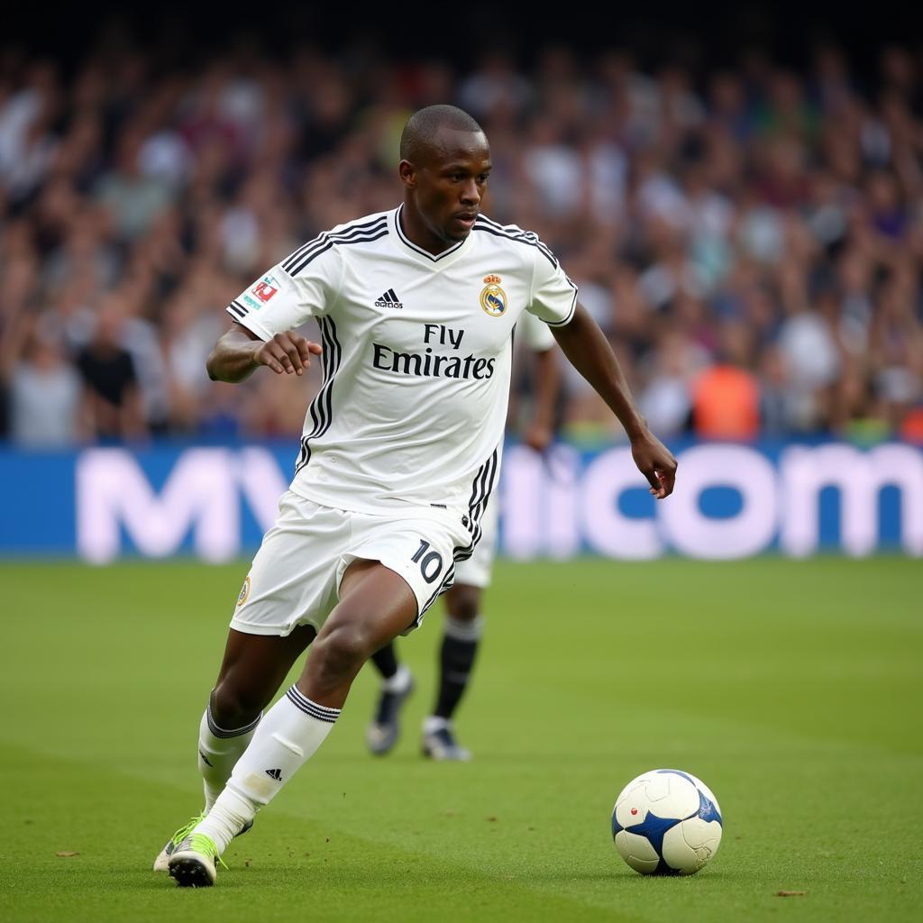 Clarence Seedorf playing for Real Madrid