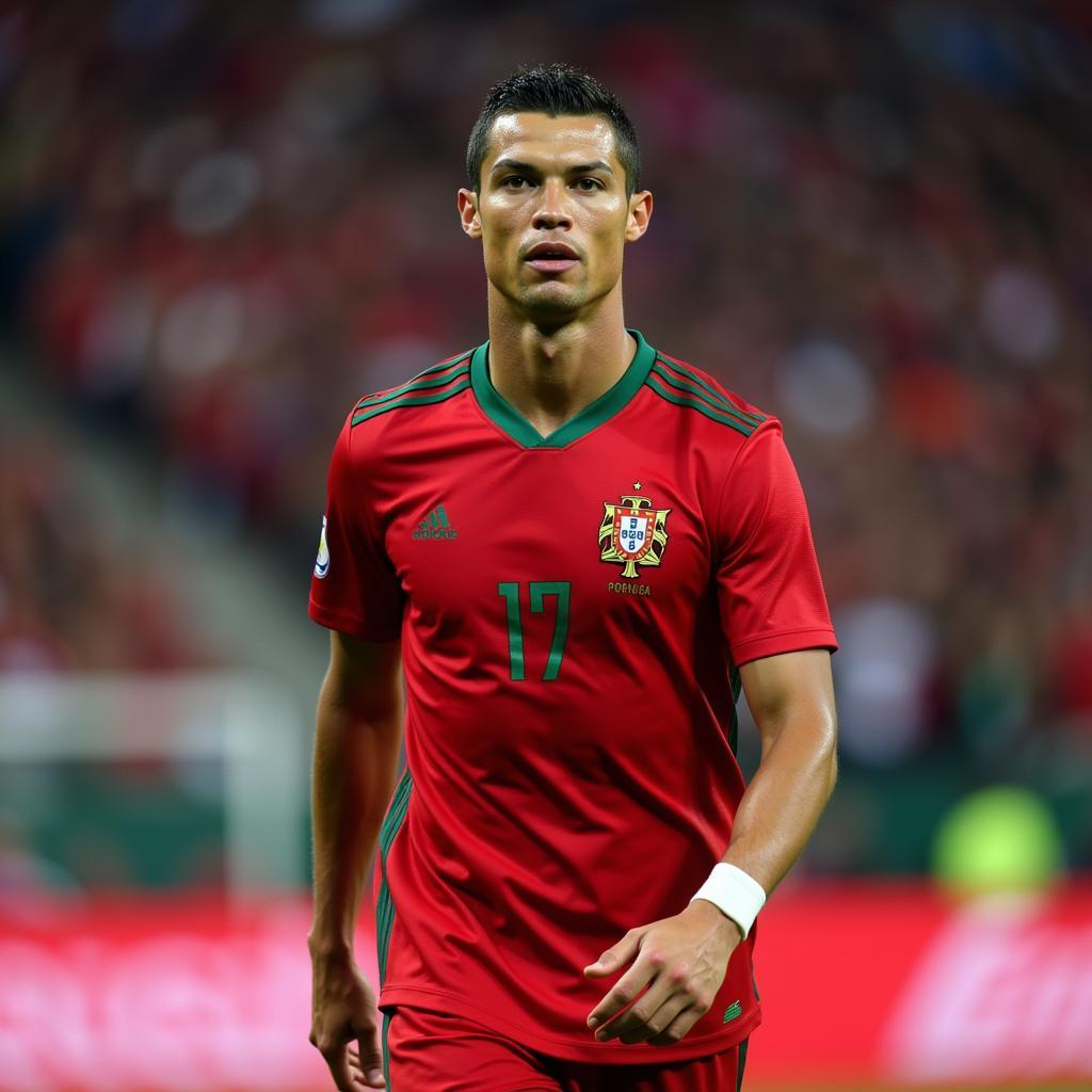 Cristiano Ronaldo captains the Portuguese national team