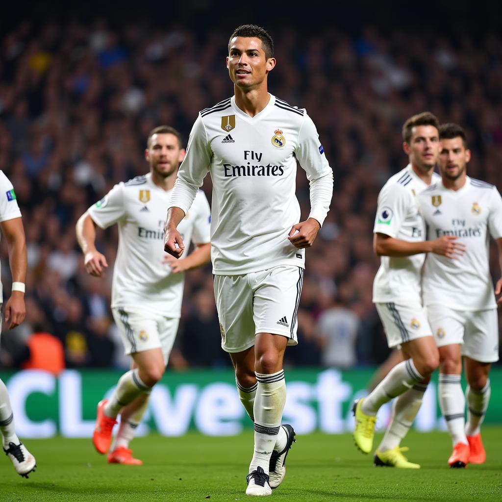 Cristiano Ronaldo leading Real Madrid in 2017