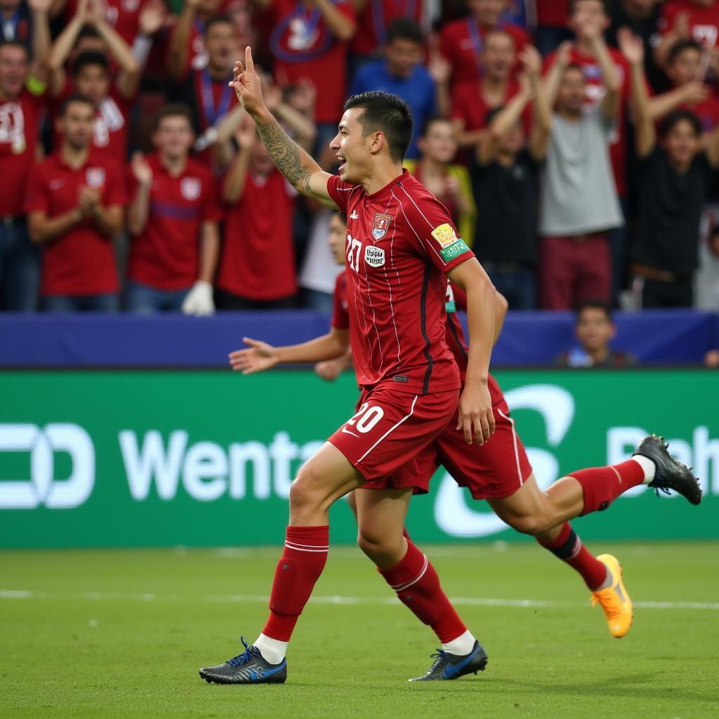 CSL Player Celebrating a Goal