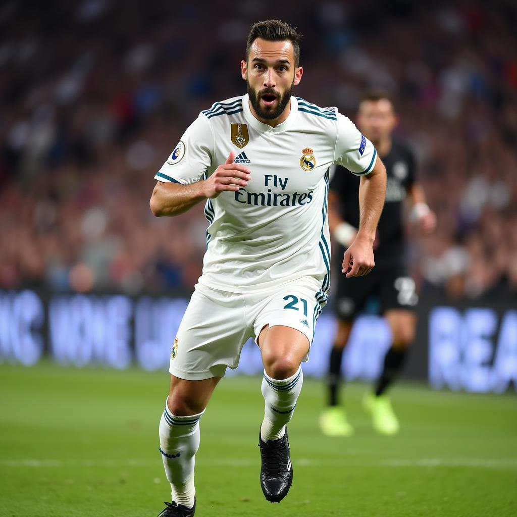 Dani Carvajal Real Madrid Jersey Number 21