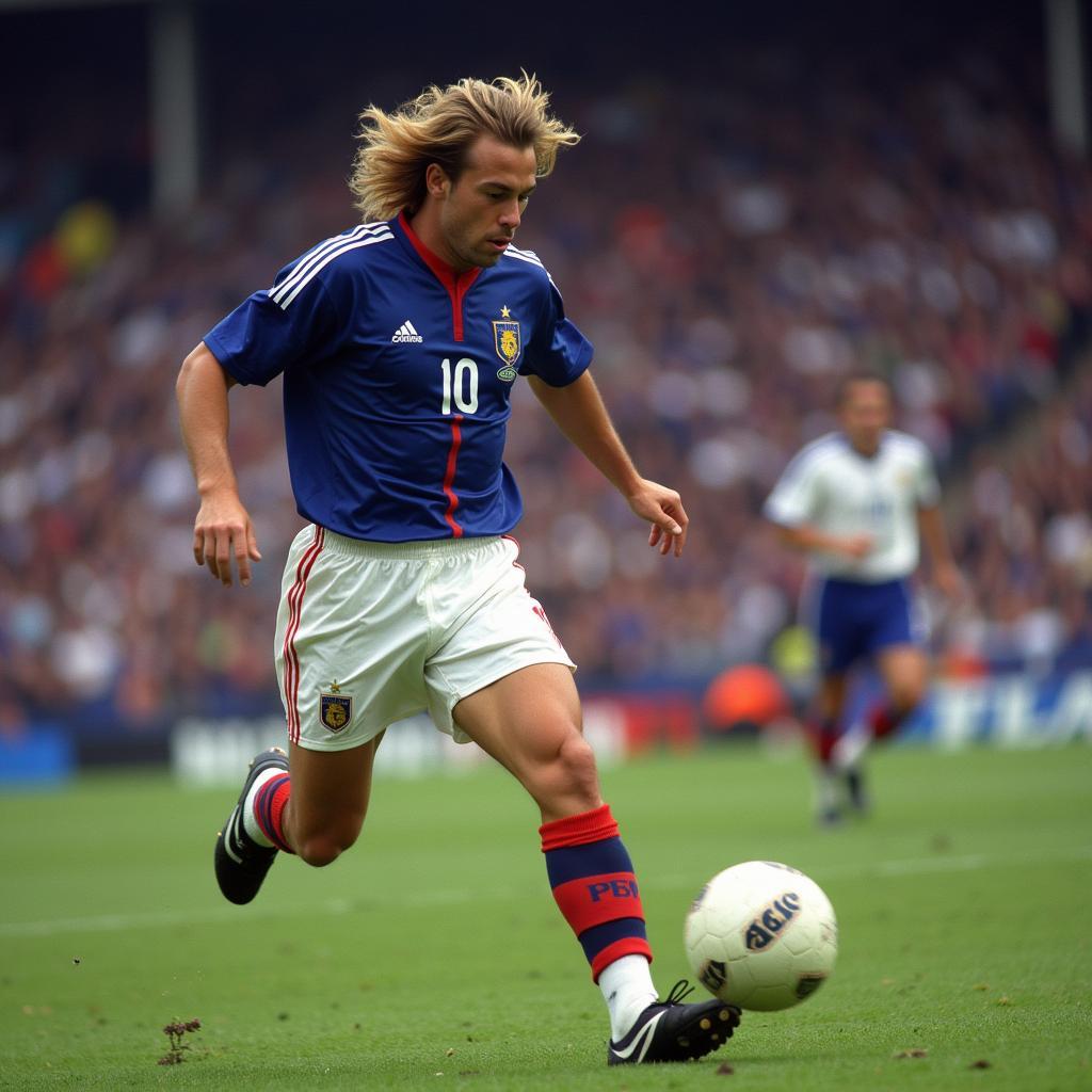 David Trezeguet Scoring a Goal for France