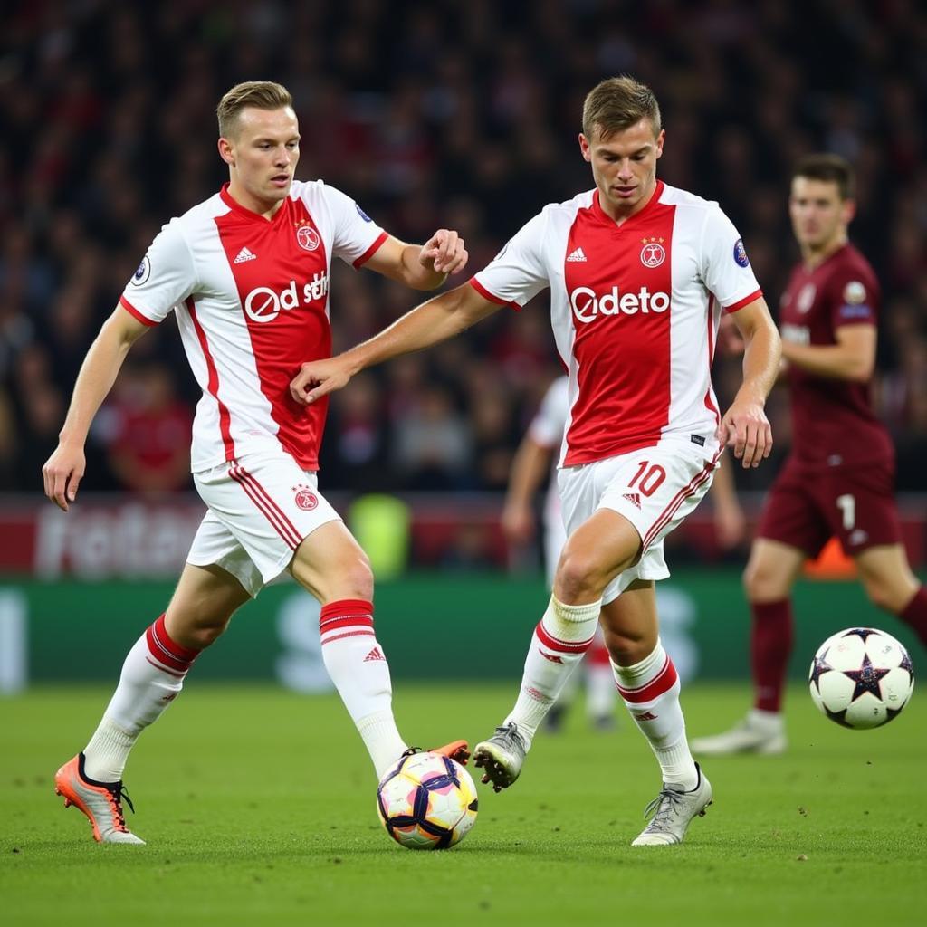 De Ligt and De Jong Playing for Ajax