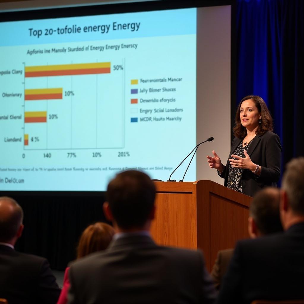 Deb Haaland at a Renewable Energy Conference