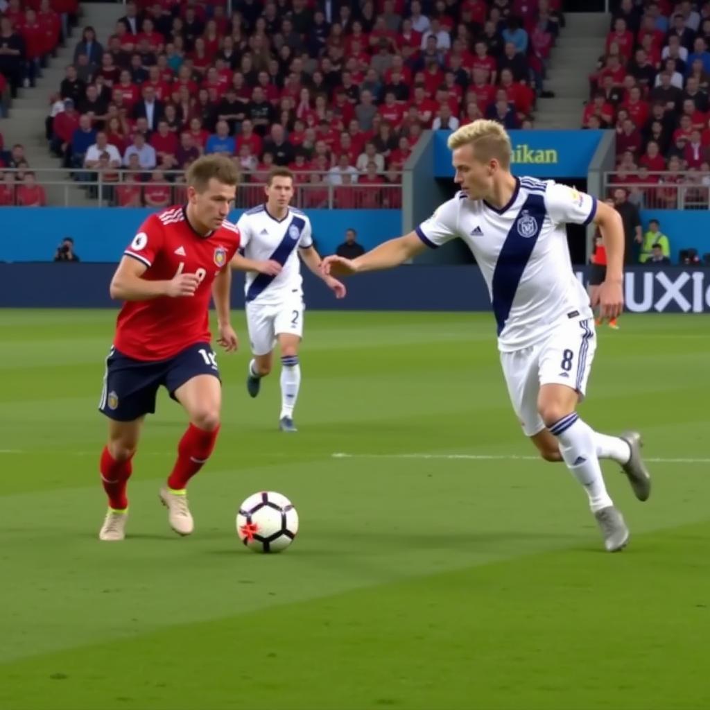 Kevin De Bruyne assists Erling Haaland for a goal