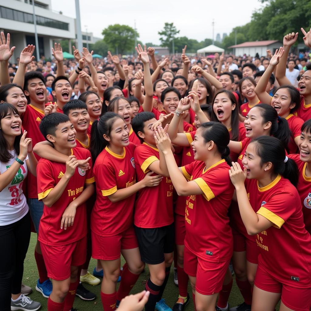 Dong Trieu Football Celebration