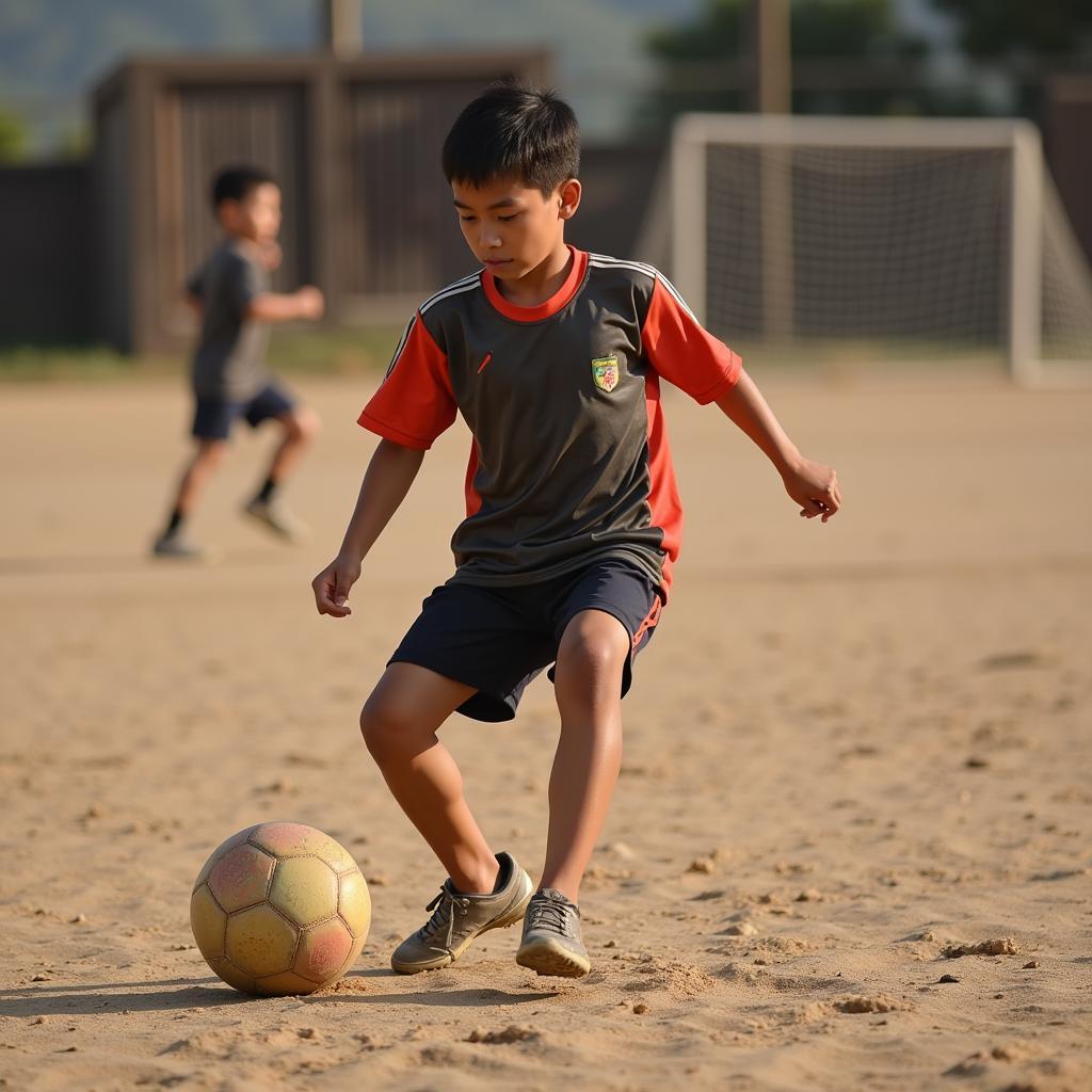 Dong Trieu Footballer Training