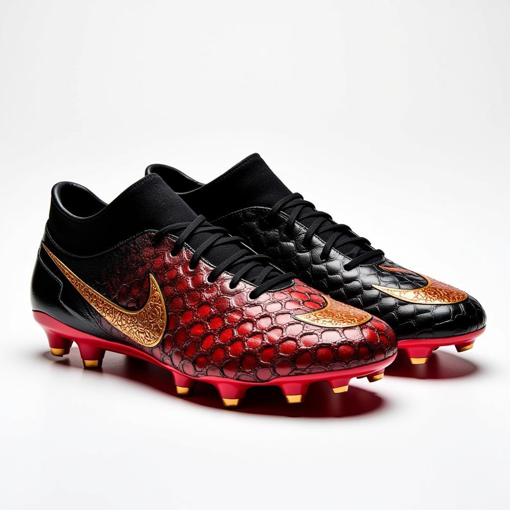 Dragon themed soccer boots