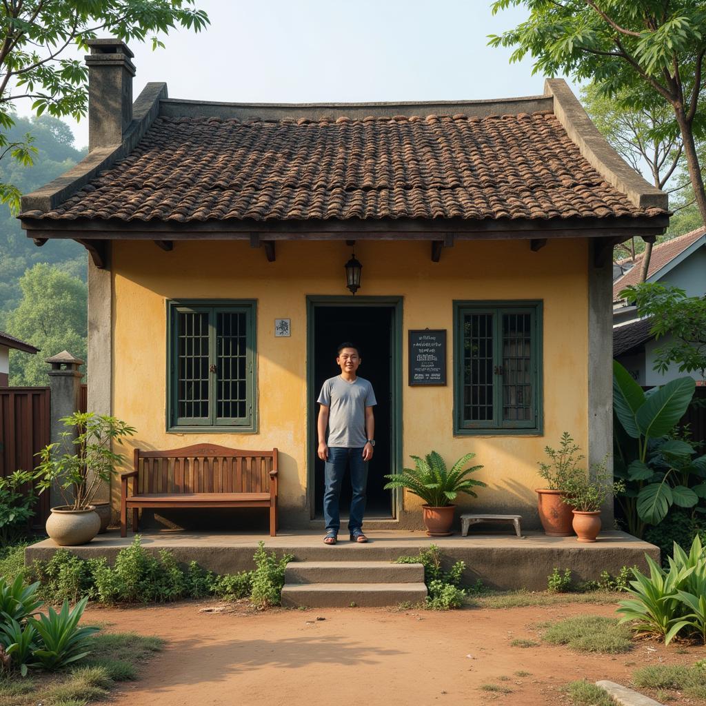 Duy Manh's childhood home and hometown in Vietnam