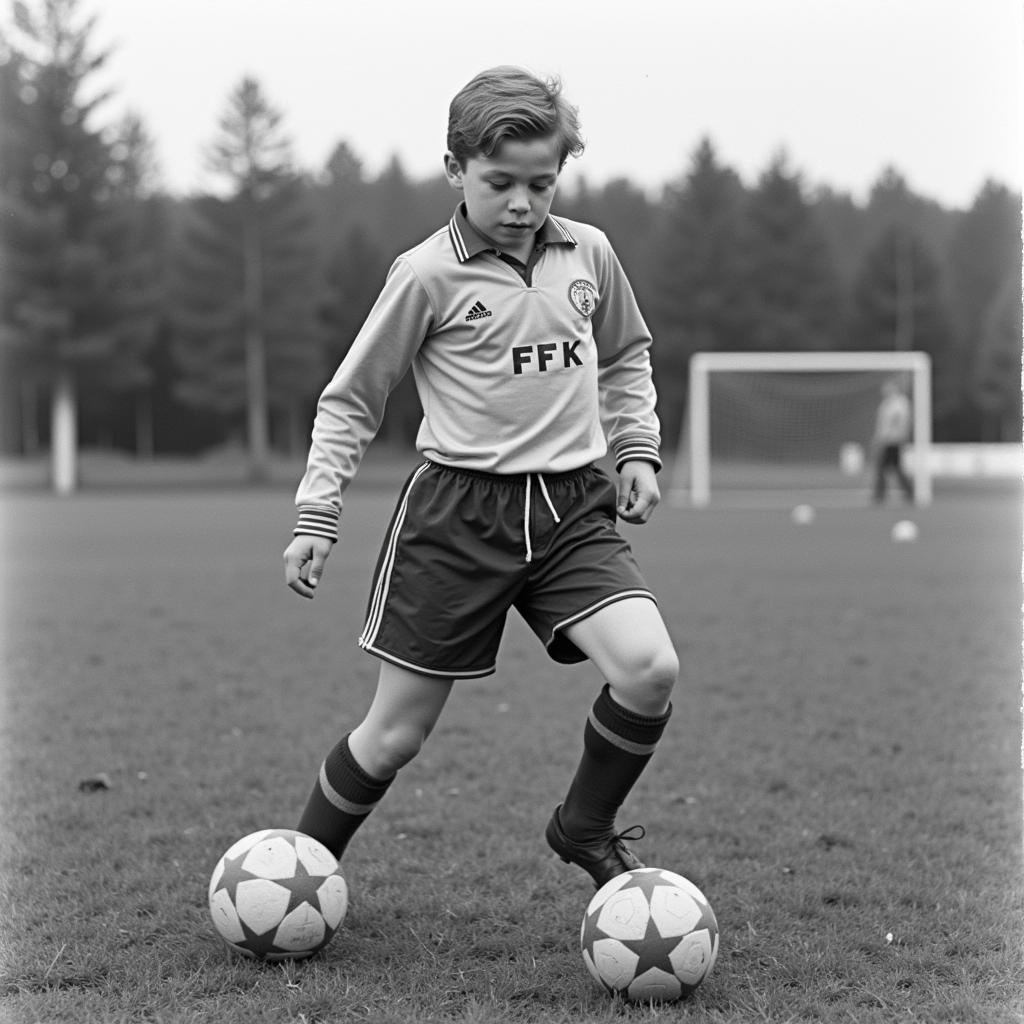 Erling Haaland's childhood in Bryne, Norway