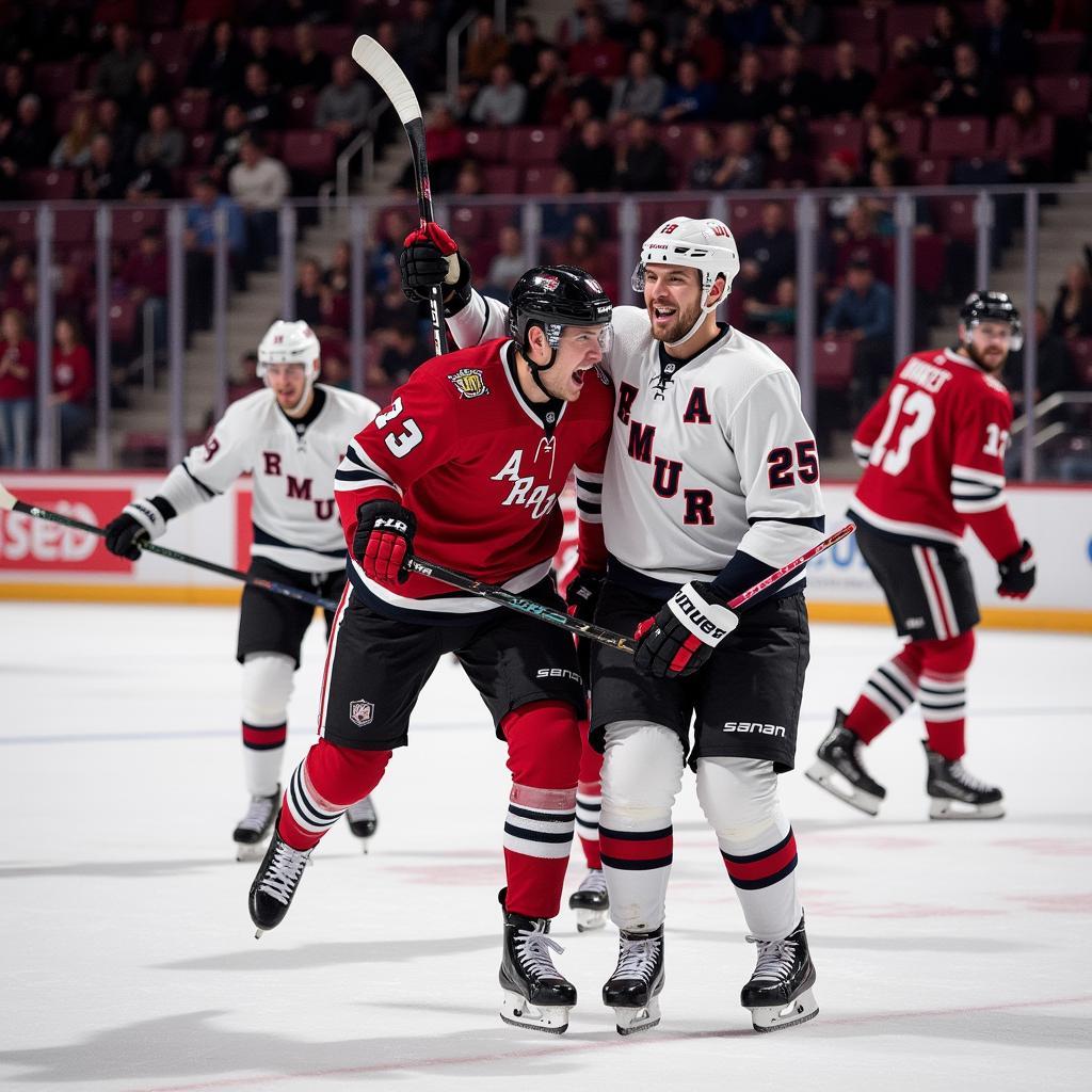 Erling Haaland Celebrating a Goal with Teammates