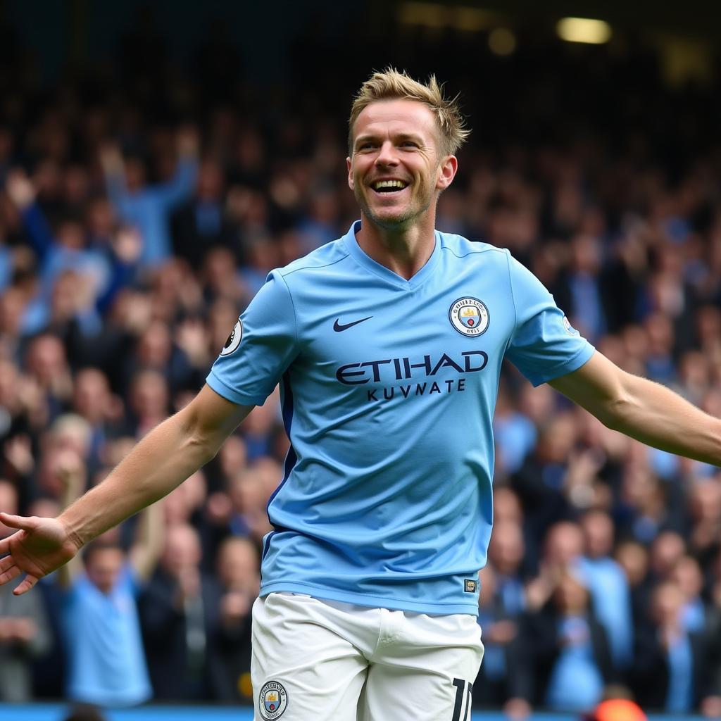 Erling Haaland Celebrating a Goal