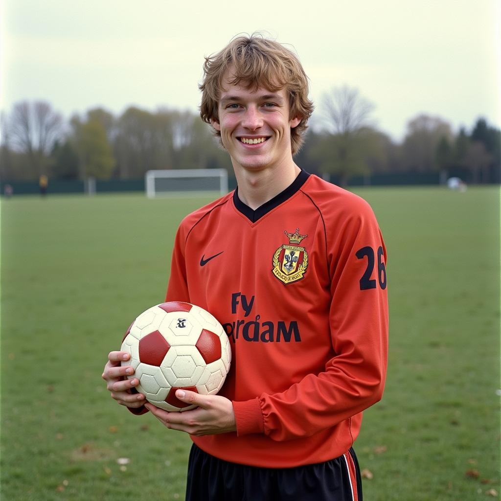 Erling Haaland in his youth career at Bryne FK