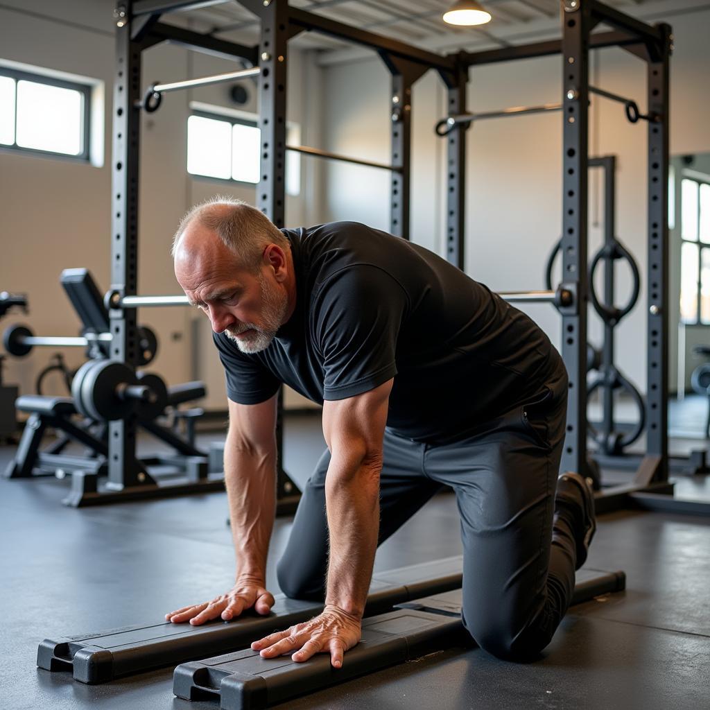 Erling Haaland during an intense training session.