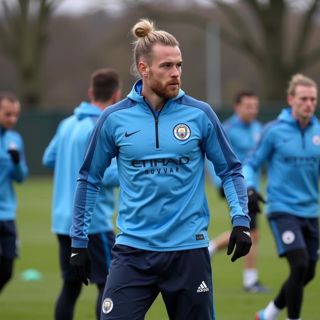 Erling Haaland Training with Man City