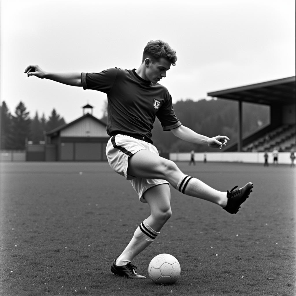 Erling Haaland training at Molde FK