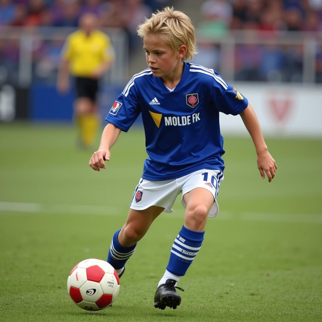 Haaland during his time at Molde FK