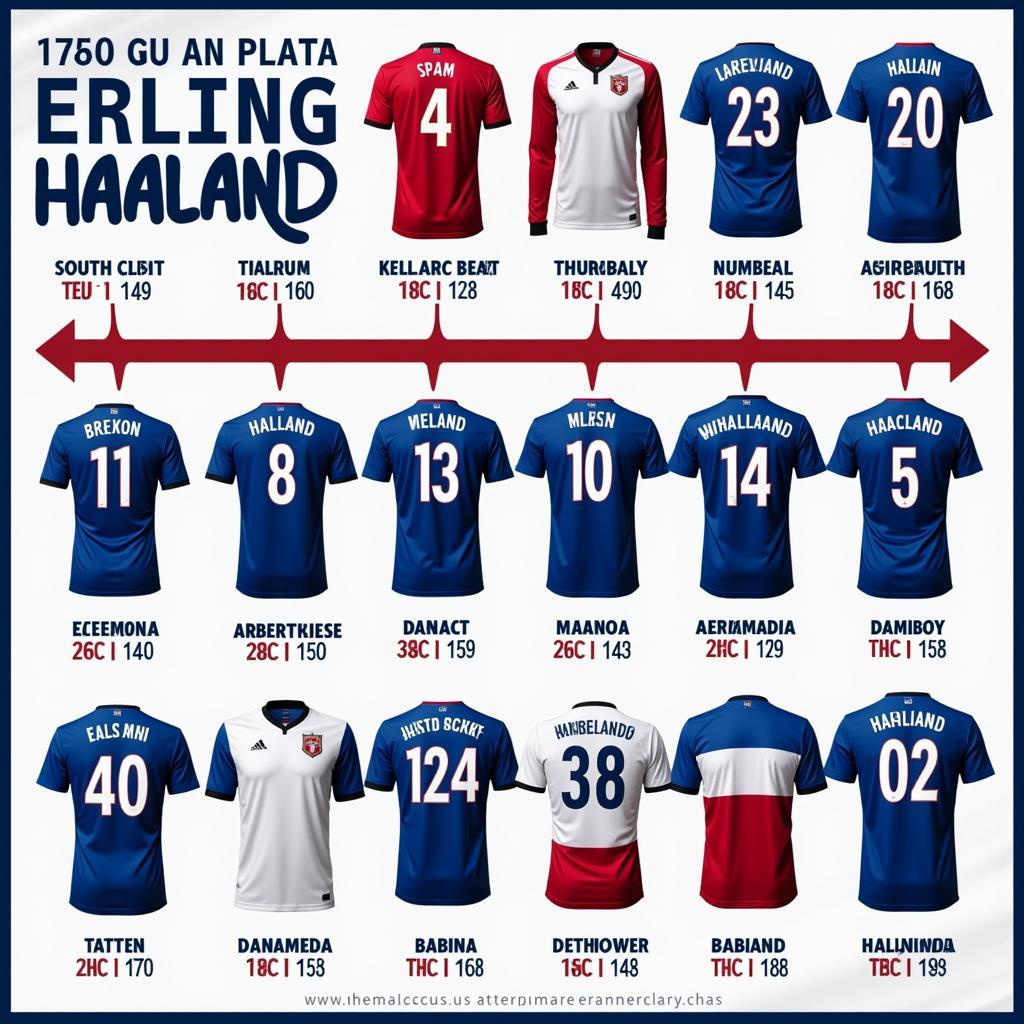 Erling Haaland Squad Number Progression Through His Career