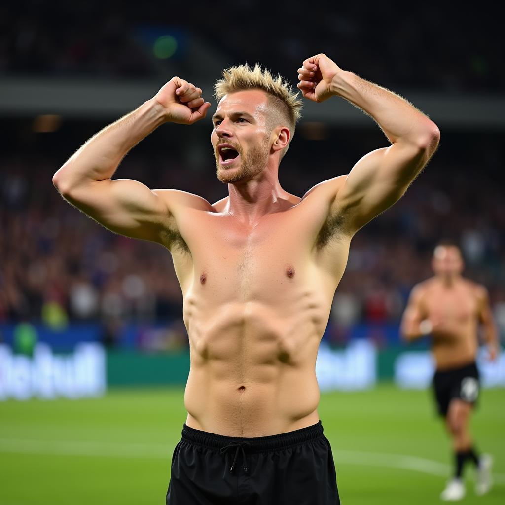 Erling Haaland Topless Celebration