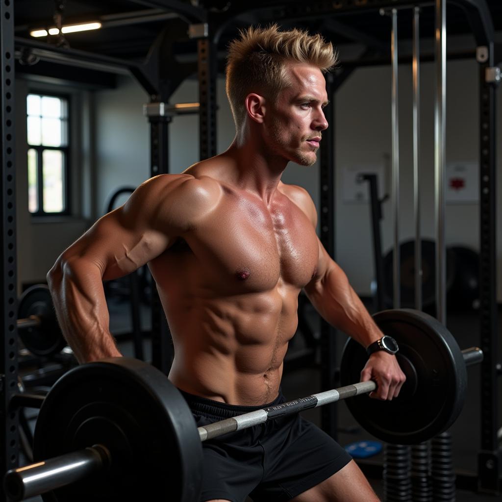 Erling Haaland Training in the Gym