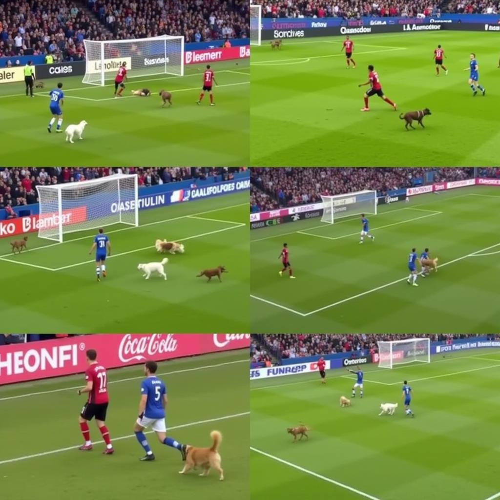 Famous dog pitch invaders in football matches