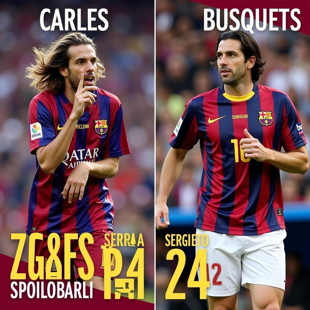 Famous football players who wore number 24 - Puyol and Busquets