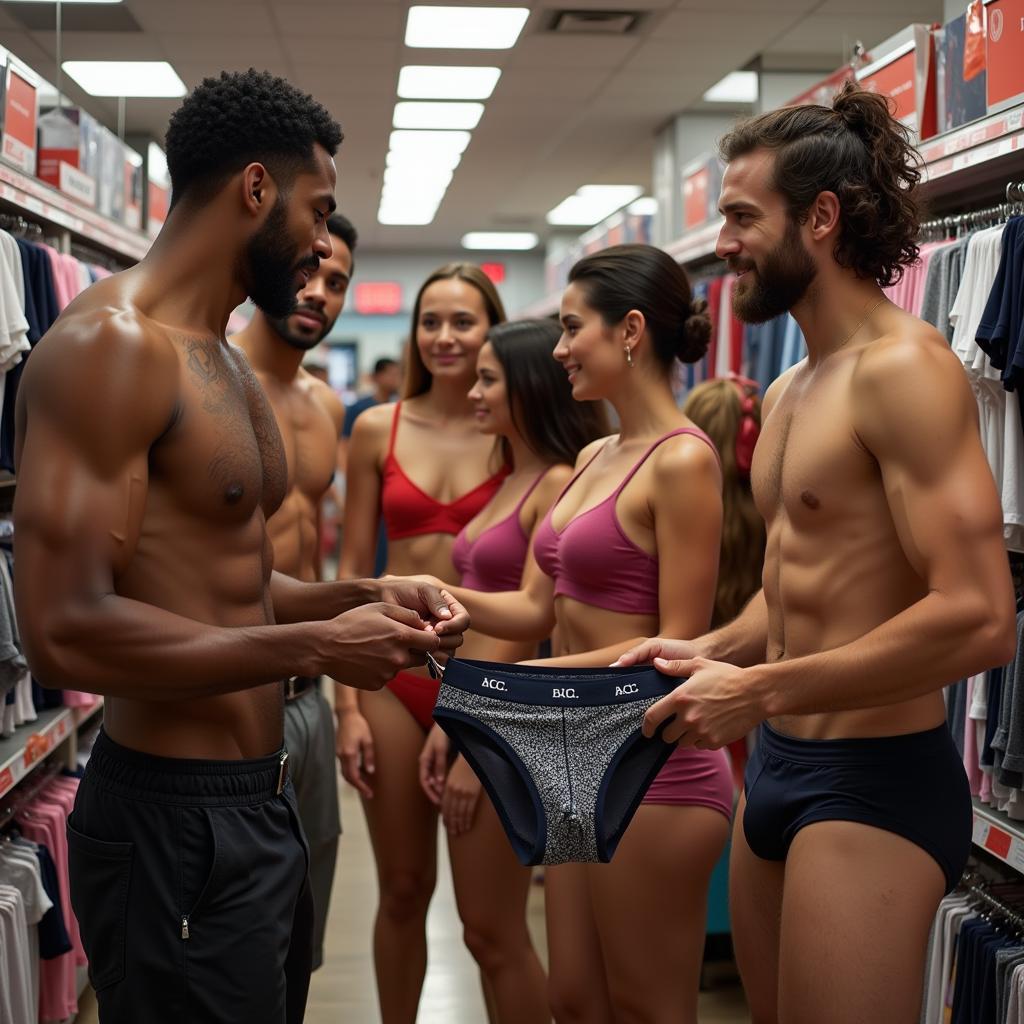 Fans purchasing underwear