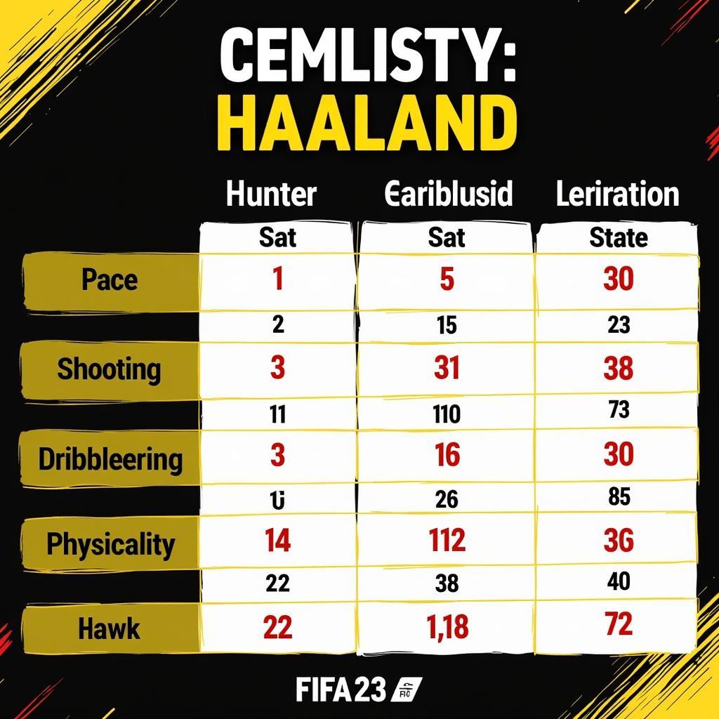 FIFA 23 Haaland Chemistry Style Comparison