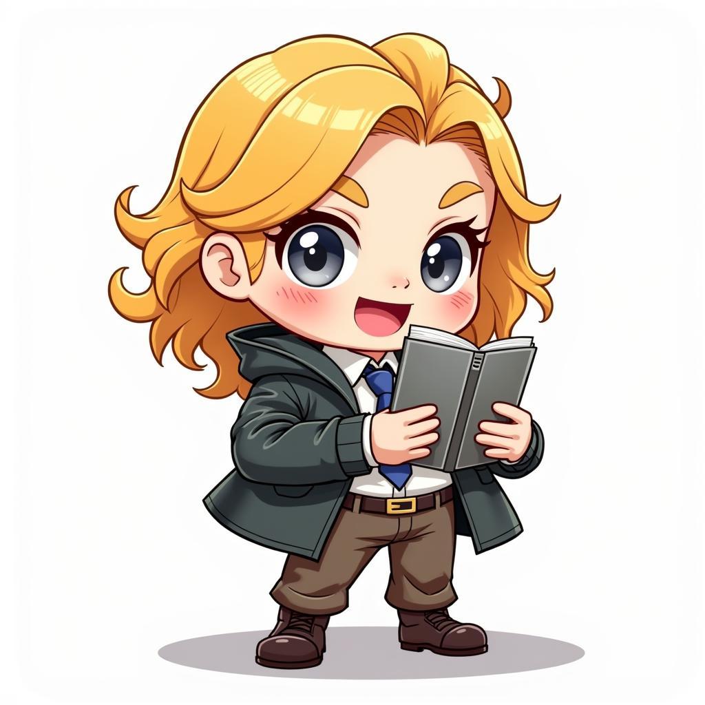 Finished Chibi Erling Haaland: Showcasing a completed chibi version of Erling Haaland.