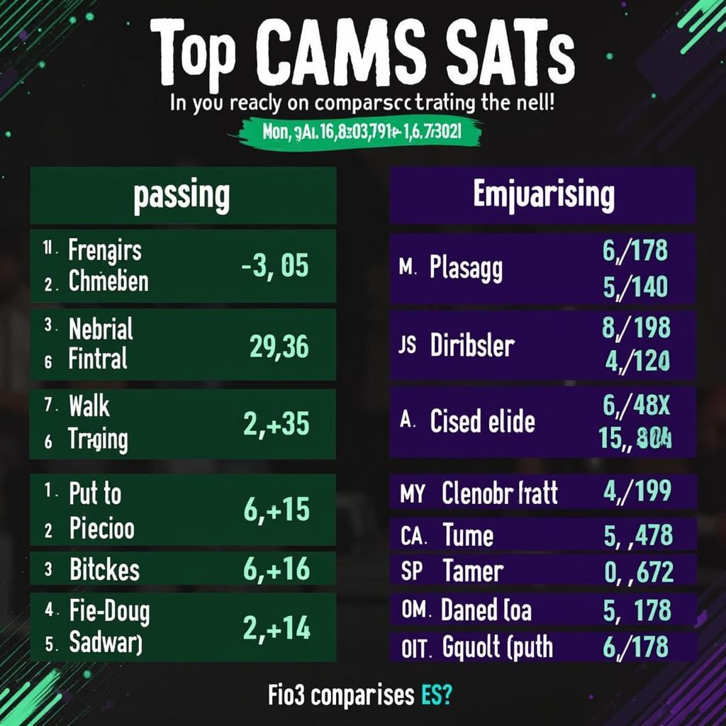 Comparing Different CAMs in FO3