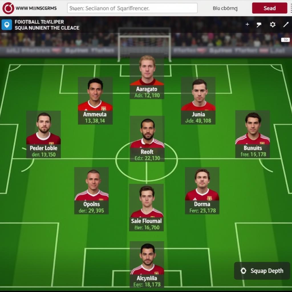 FM15 Squad Screen