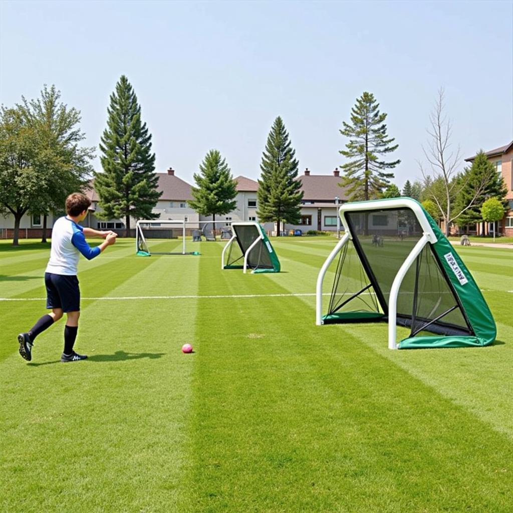 Football Pitch Toys: Portable Goals for Shooting Practice