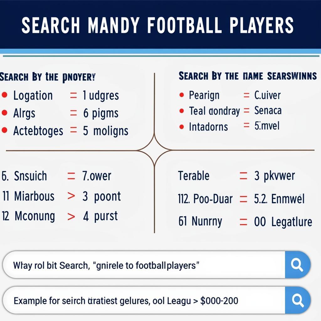 Football Player Search Strategies