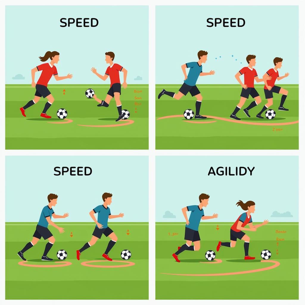 Speed training drills for football players