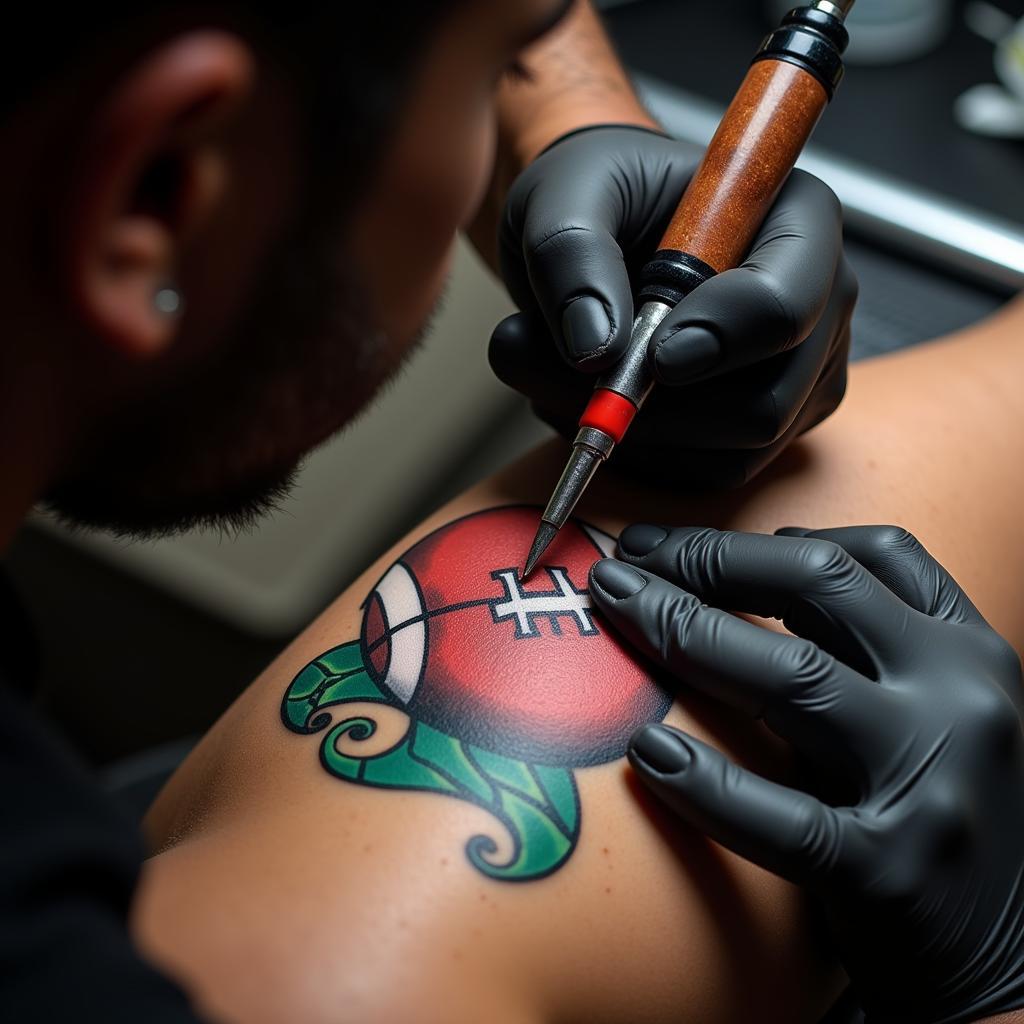 The Art and Skill of Football Tattooing