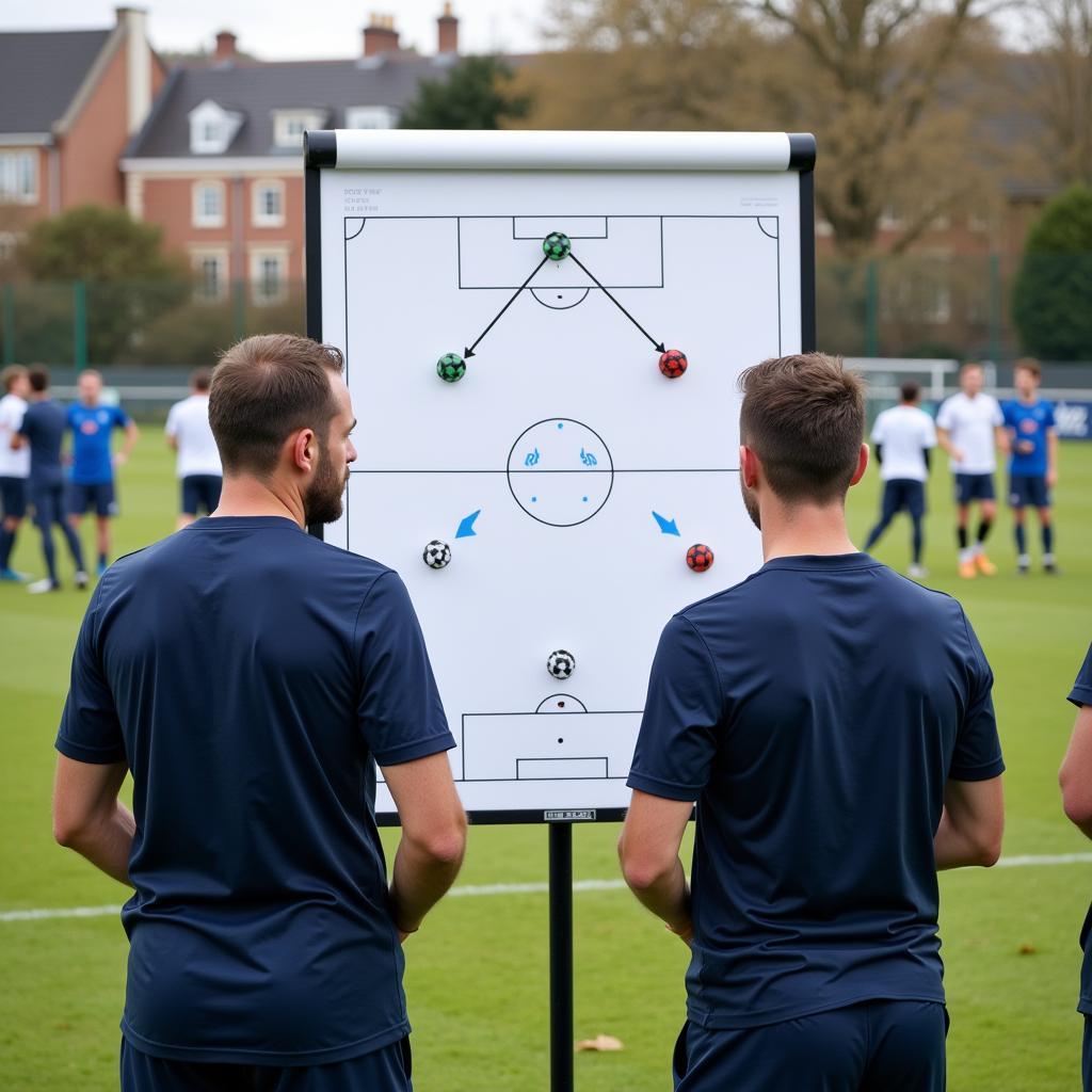 Football Team Tactical Discussion