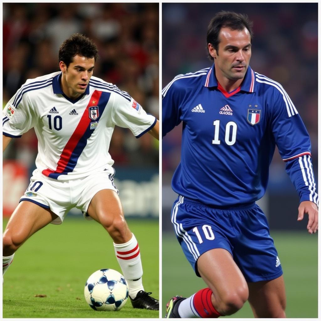 Zidane and Platini, legendary French number 10s