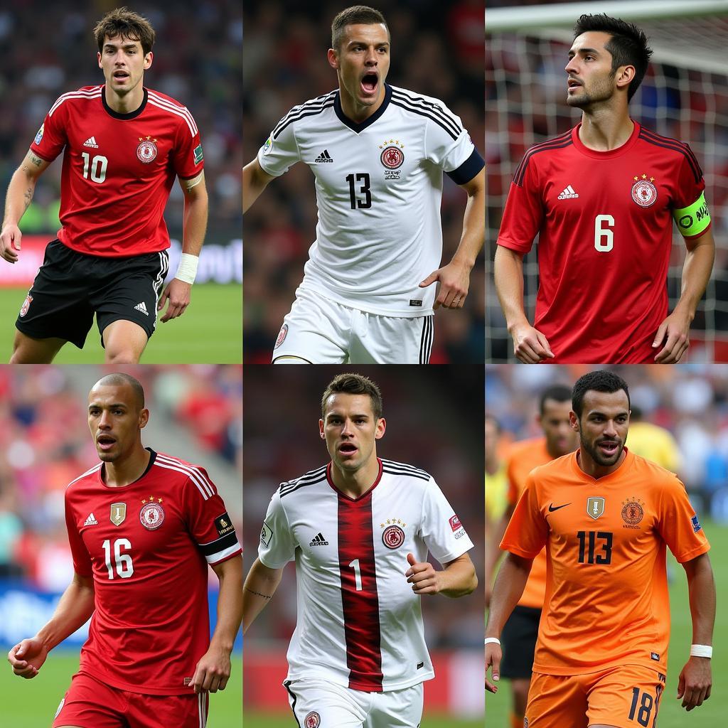 Collage of German Football Players Wearing Number 13