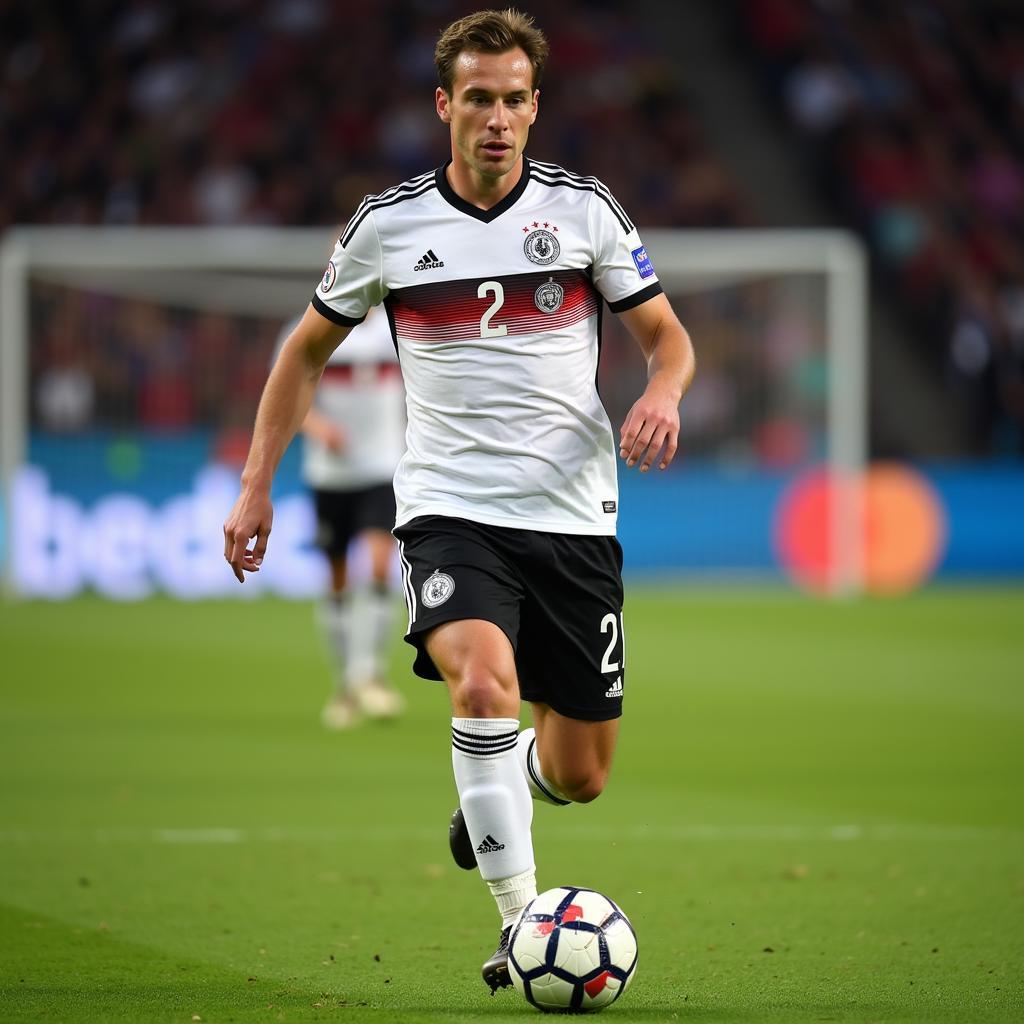 Leon Goretzka playing for the German national team