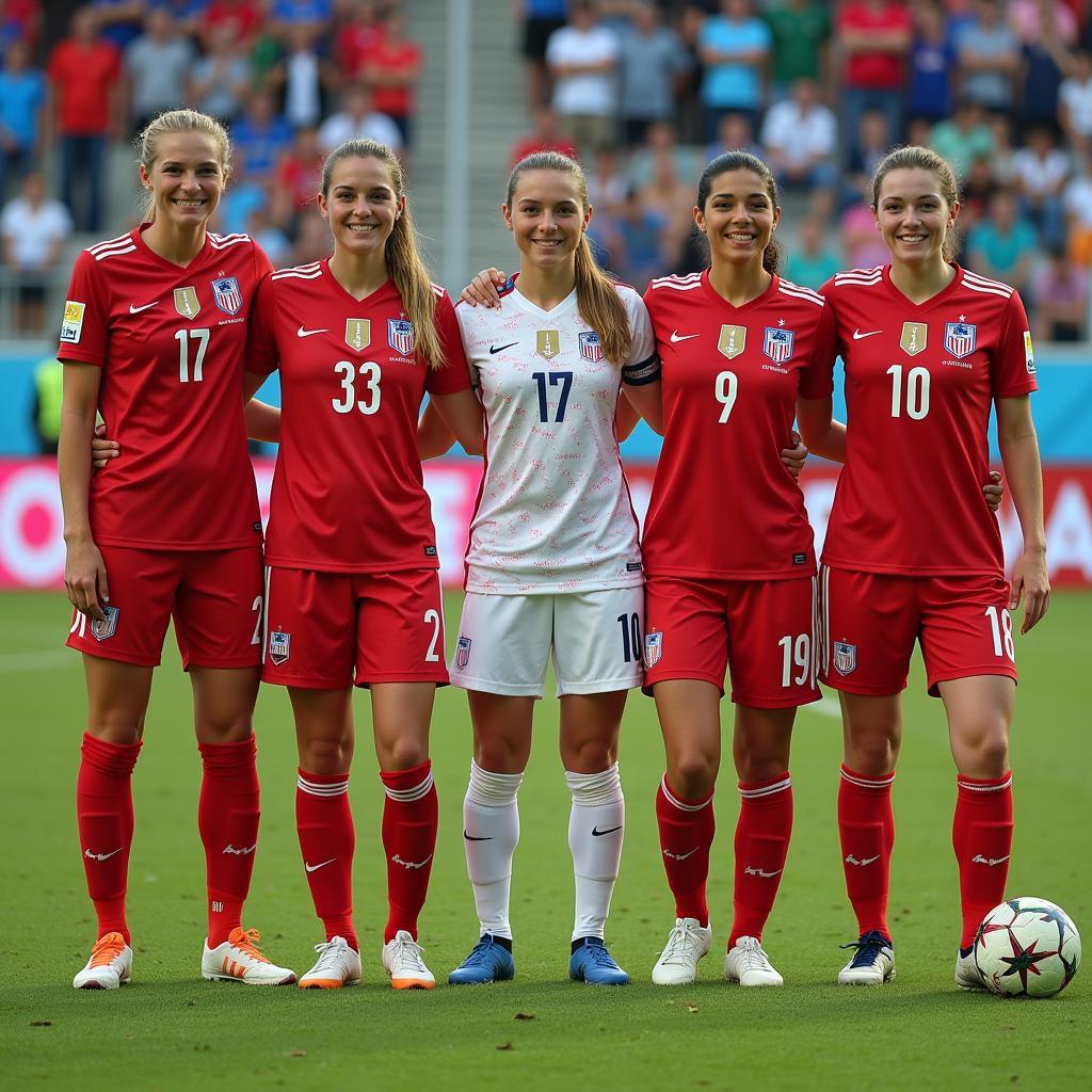 Ha Nam Women's Football Team Lineup